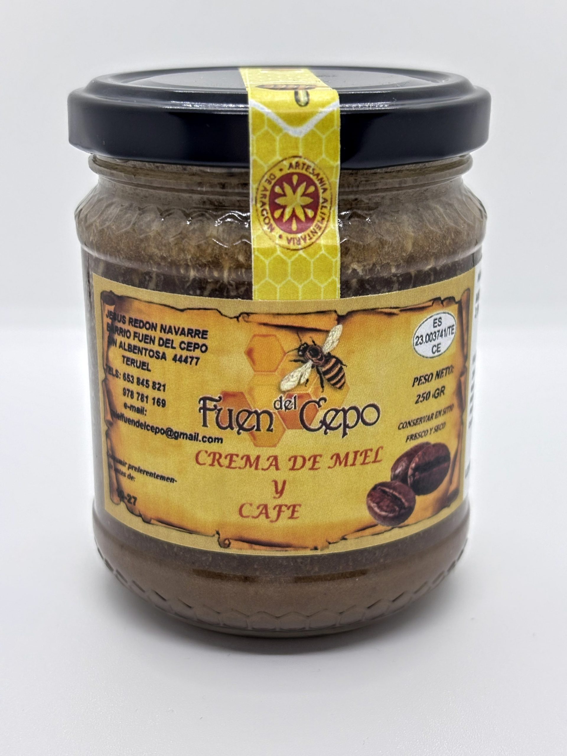 CREMA DE MIEL Y CAFE
