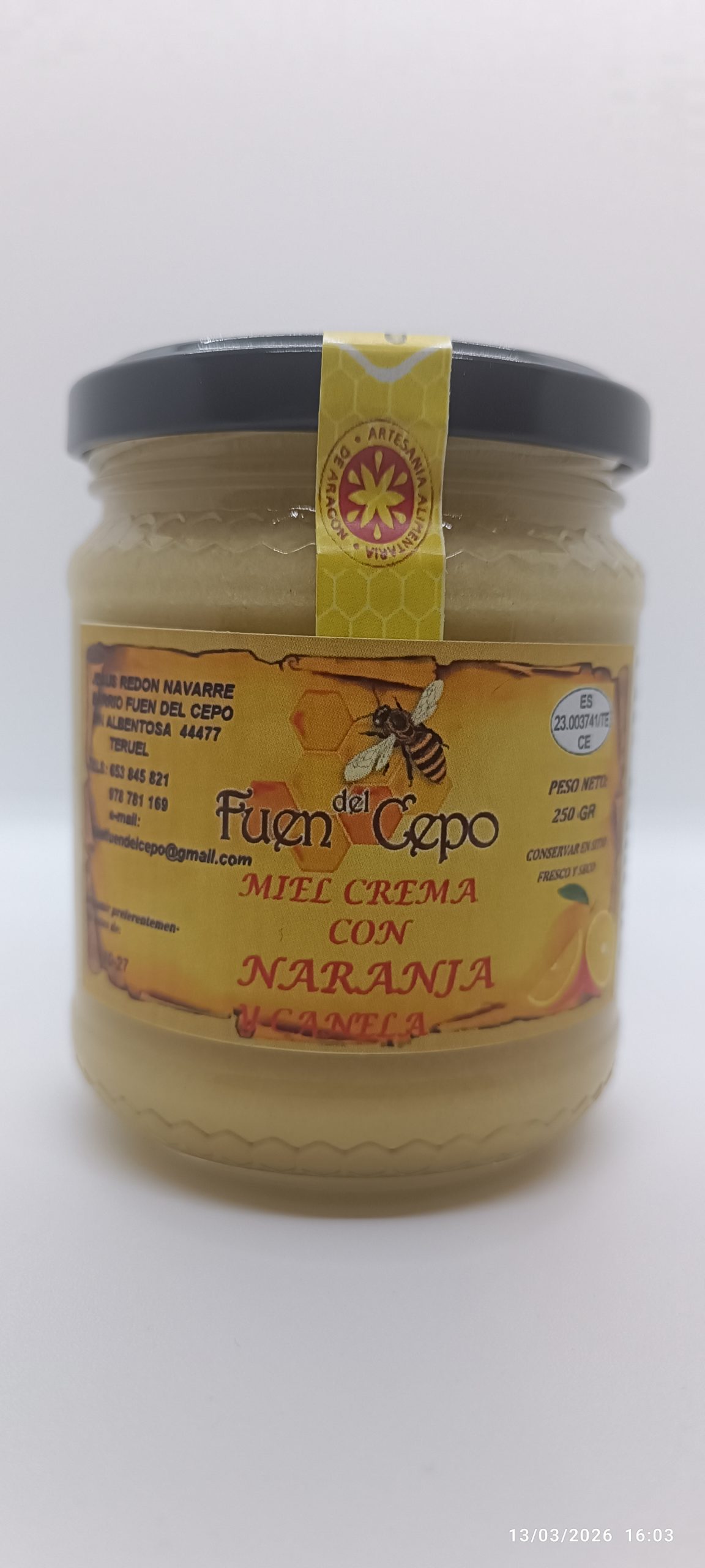 MIEL CREMA NARANJA Y CANELA - Imagen 4